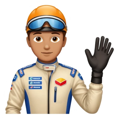  Race Driver with Gloves sticker