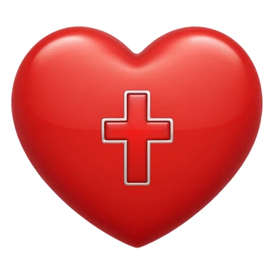 heart with plus on it sticker