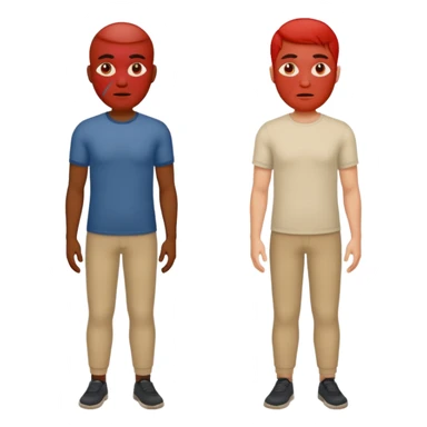 two men arguing full body sticker