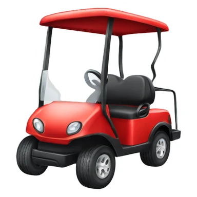Red golf cart sticker