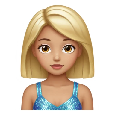 Brat sparkly sticker