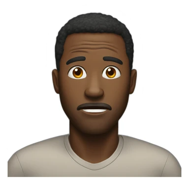 Black man shocked sticker