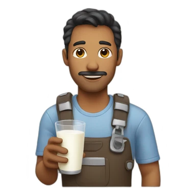 Dad brings milk sticker