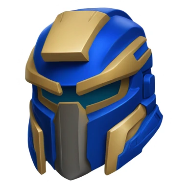 Halo Spartan Royal blue armor sticker