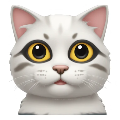 Gato con audífonos  sticker