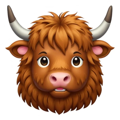 highland cow  sticker