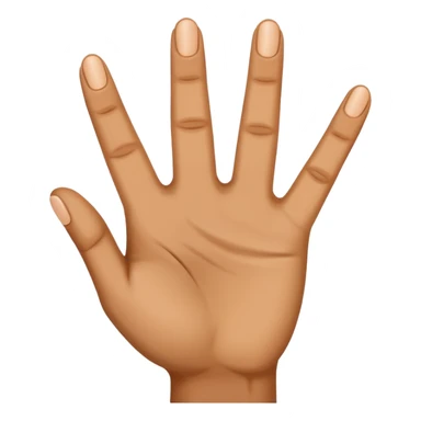 a finger holding up 3 fingers sticker