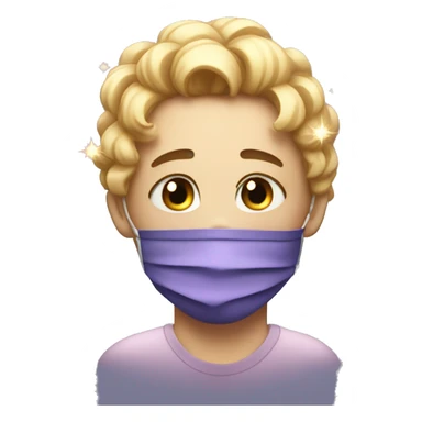 vaccine full of sparkles but sad face sticker