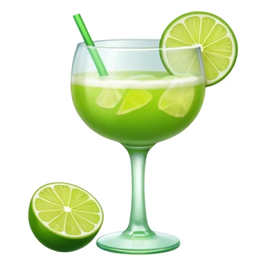 Mach mir einen Lime Sour Cocktail und nimm ein schönes glas sticker