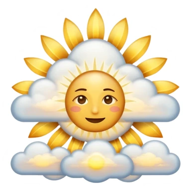 "Create a warm emoji representing morning spiritual awakening. Golden sunrise rays, soft light beams, peaceful clouds, or spiritual symbols like crosses, crescents, or light. No human figures - focus on light, warmth, and divine energy." sticker