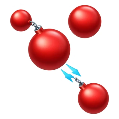 bright red bomb sticker