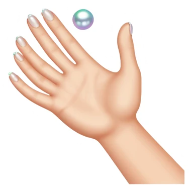 Grasping pearls  sticker