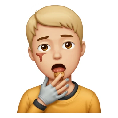 choking self emoji  sticker