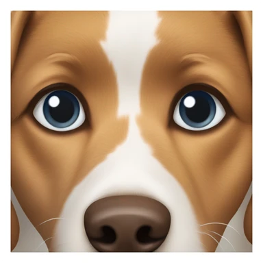 blue and brown eyed heterochromia dog sticker