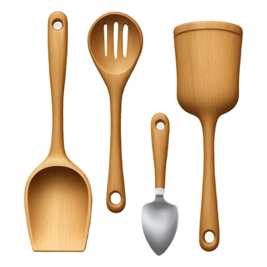 Wooden cooking utensils  sticker