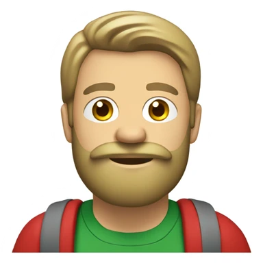 Santa with beard, carrying his sack while wearing a green t-shirt with the words ‘Greenwich Health’ written in white letters  sticker