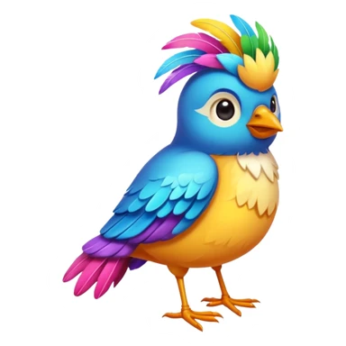 dessert bird sticker