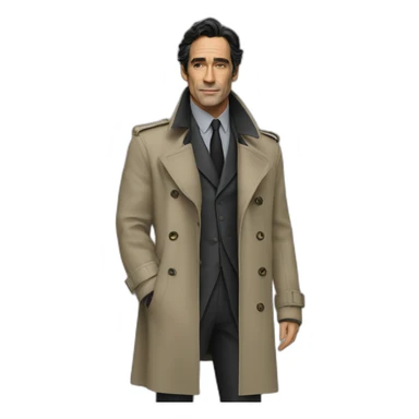 Ben Chaplin sleek trench coat sticker