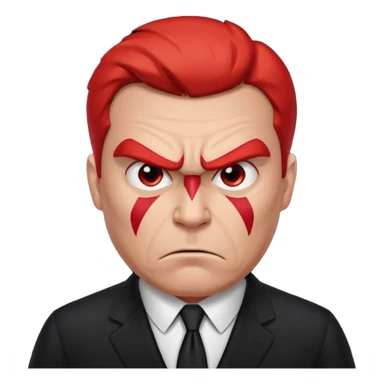 very angry male boss in suit sticker