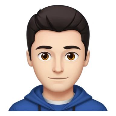 Connor Storrie as ilya rozanov from heated rivalry smirking sticker