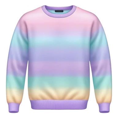 Pastel Easter ombré sweater isolated sticker