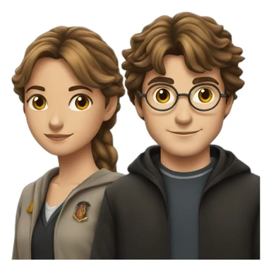 Hermione et et harry Potter sticker