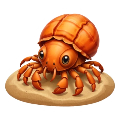 Cute Hermit crab sticker