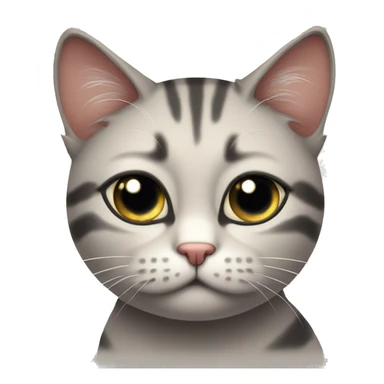 gato con los ojos cerrados llorando sticker