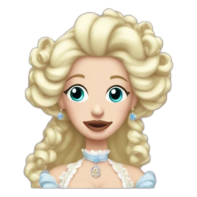desperately crying Marie Antoinette sticker