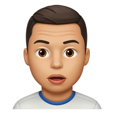 ronaldo qui se mordille les lèvres  sticker