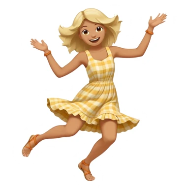 Giggling while kicking feet in the aur sticker