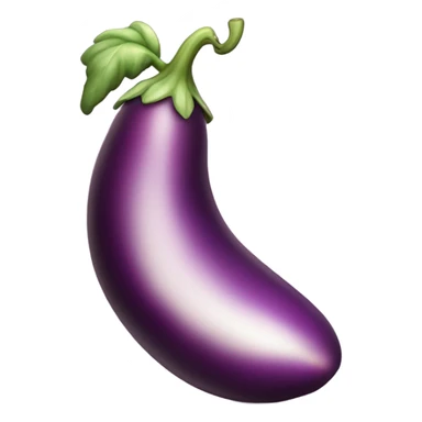 Pink eggplant singular sticker