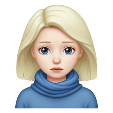 woman feeling cold sticker
