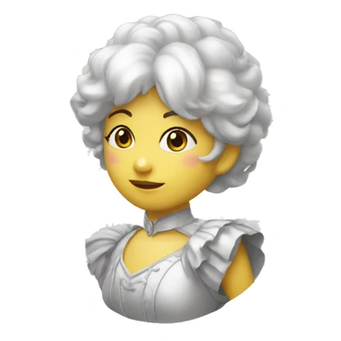 Bisou coeur blanc sticker