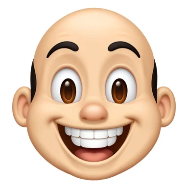 Goofy laughing sticker