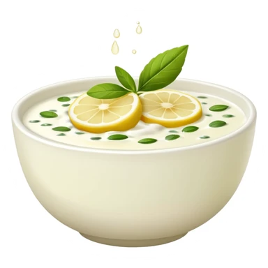 yaourt avec du citron, des herbes, du miel et de l'huile d'olive sticker