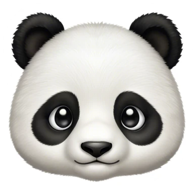 Cinematic Noble Baby Panda Portrait Emoji, Poised and regal, with a tiny, adorable build and a soft, fuzzy Fur of black and white, deep-set soulful gentle eyes, Simplified yet sharp and sophisticated features, highly detailed, glowing with a soft, dignified glow, high shine, intelligent and endearing, stylized with an air of miniature majesty, focused and attentive, soft glowing outline, capturing the essence of a watchful and confident little panda, so majestic it feels as though it could toddle out of the screen with effortless authority! sticker