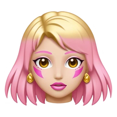 gold pink Nirvana sticker