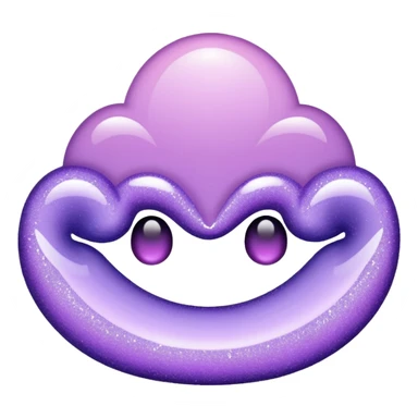 lilac gradient glitter gucci cream sticker