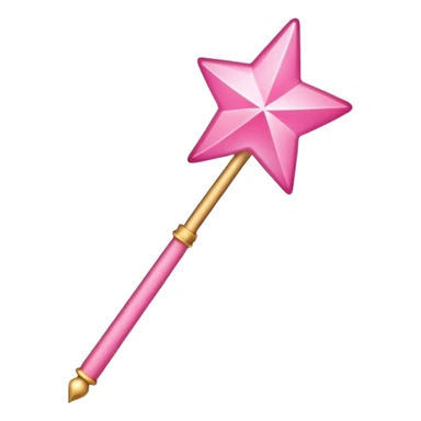 pink magic wand sticker