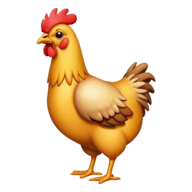 Chicken being sick sticker