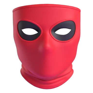 red ski mask sticker