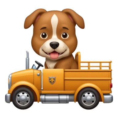 Bully dog driving 18 wheeler sticker