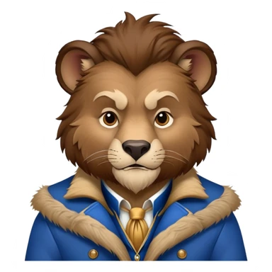 Disney's Beast with blue jacket sticker