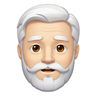 A bearded guy with white hair blinking sticker