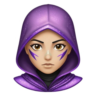 Glitter assassin sticker