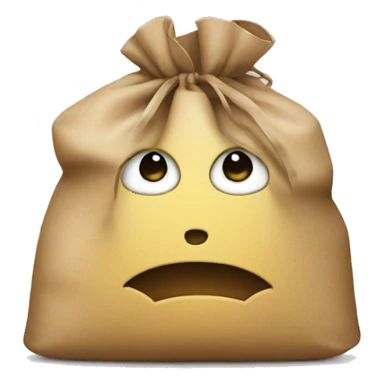 Tired smiley with bags under eyes sticker