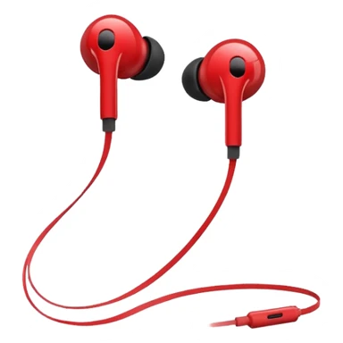 EarPods headphones, red sticker