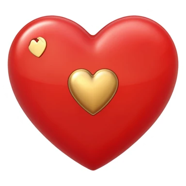 red heart plus sticker