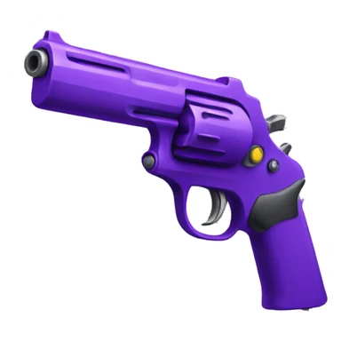 purple gun sticker